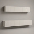 Zestaw 2 wiszących szafek RTV 180 × 35 × 32 cm z płyty MDF, biały mat